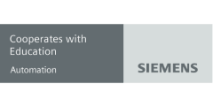 Logo SIEMENS cooperates with Education Automation